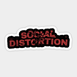 social distortion grunge style Sticker